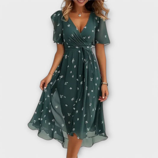 Annegret – Women's V-Neck Dress